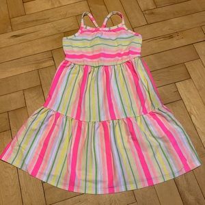 Girls Neon striped Sundress